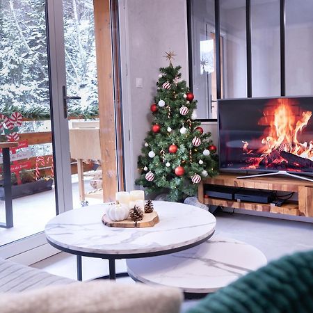 Studio Cabine Au Loup Blanc Avec Vue Mont Blanc Saint-Gervais-les-Bains Extérieur photo