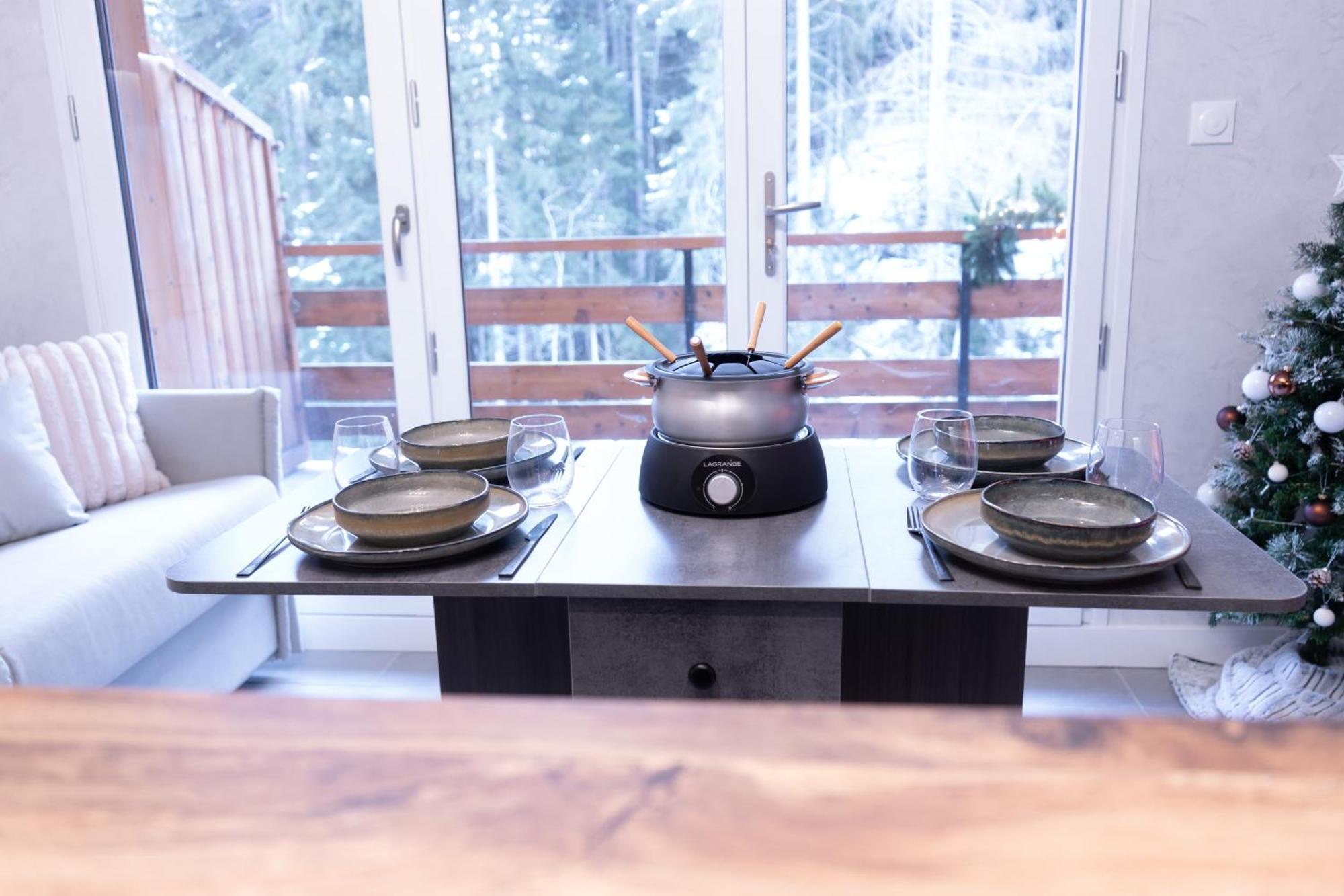 Studio Cabine Au Loup Blanc Avec Vue Mont Blanc Saint-Gervais-les-Bains Extérieur photo