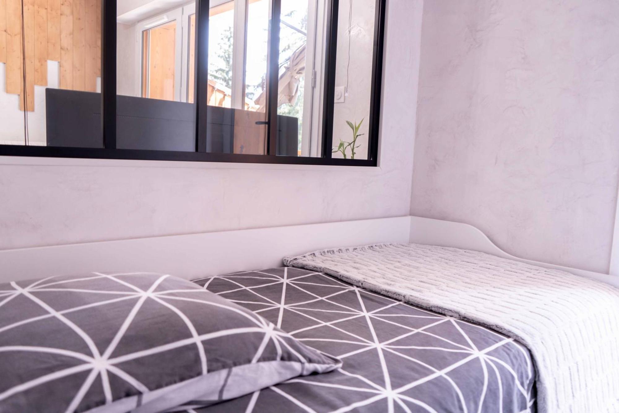 Studio Cabine Au Loup Blanc Avec Vue Mont Blanc Saint-Gervais-les-Bains Extérieur photo