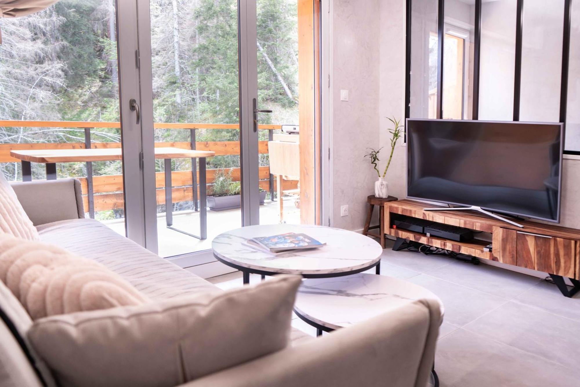 Studio Cabine Au Loup Blanc Avec Vue Mont Blanc Saint-Gervais-les-Bains Extérieur photo