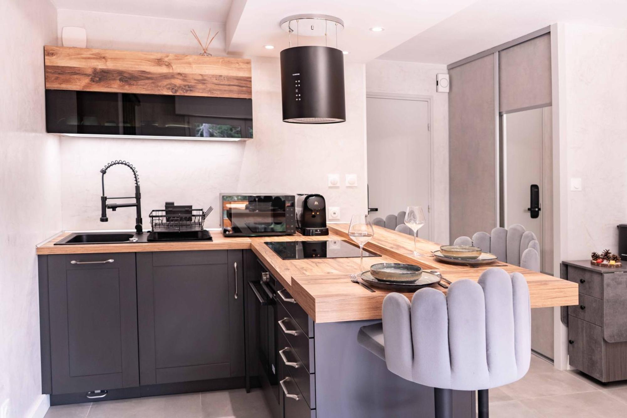 Studio Cabine Au Loup Blanc Avec Vue Mont Blanc Saint-Gervais-les-Bains Extérieur photo