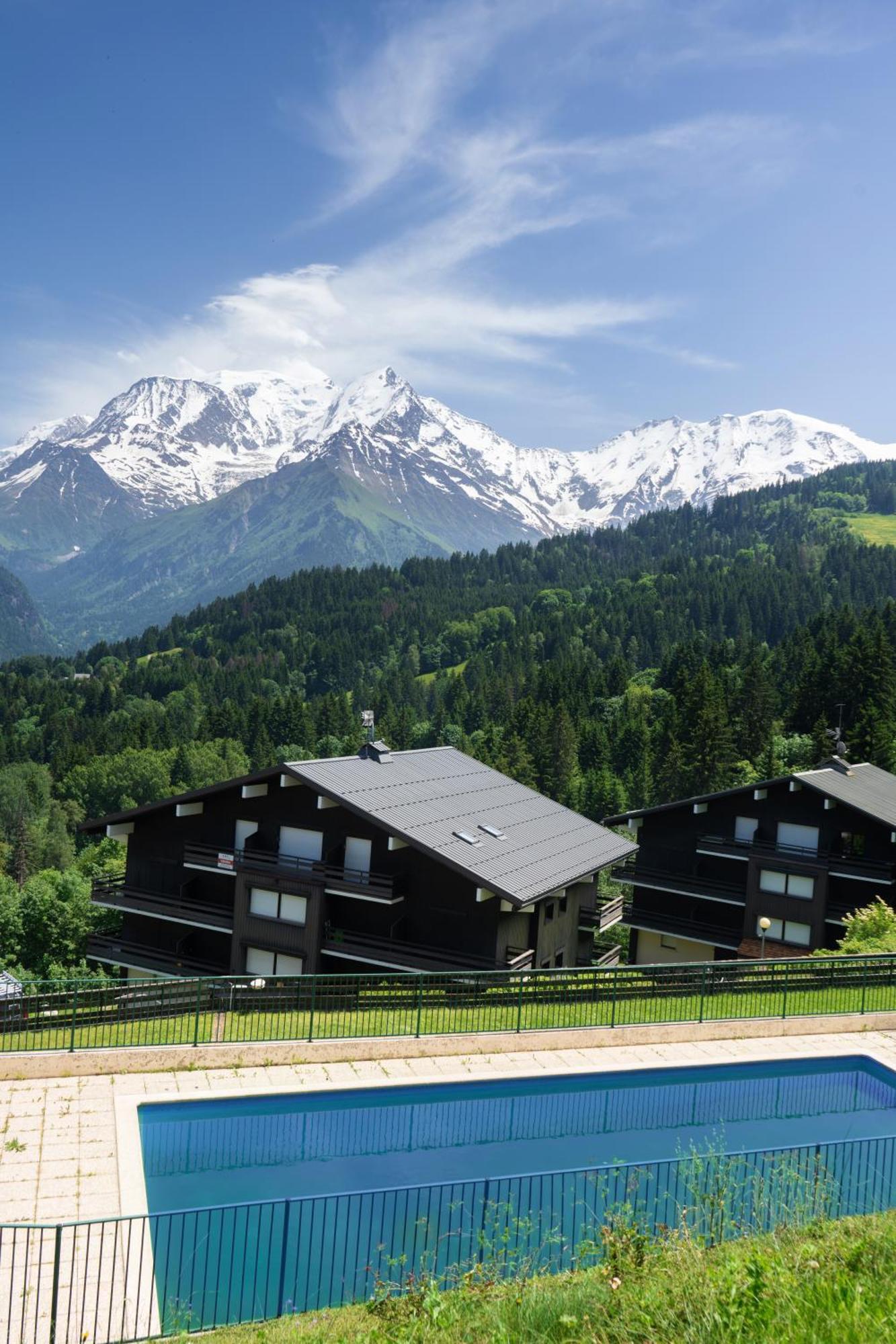 Studio Cabine Au Loup Blanc Avec Vue Mont Blanc Saint-Gervais-les-Bains Extérieur photo